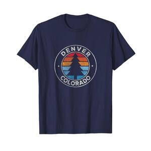 Denver Colorado Co Graphic Retro 70S T Shirt